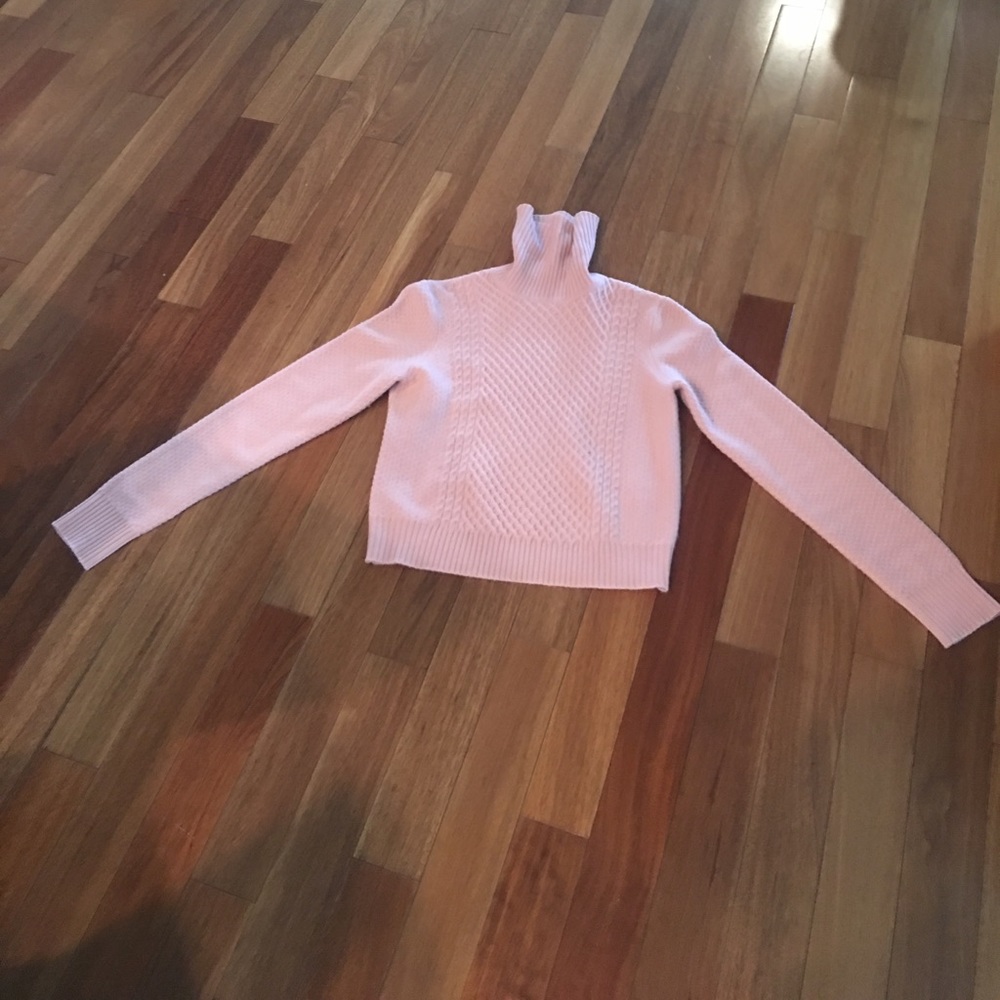Equipment femme pink turtleneck sweater