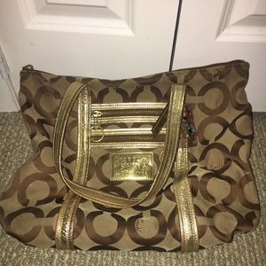 Gold Coach Bag