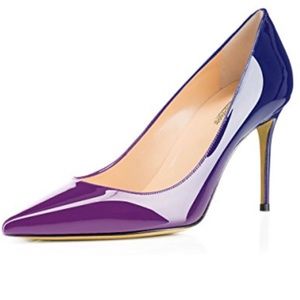 NWOT Modemoven purple pointed heels