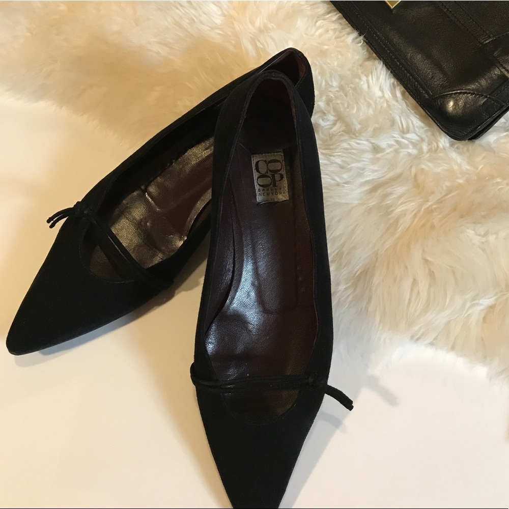Suede flats Barneys Co-op size 9.