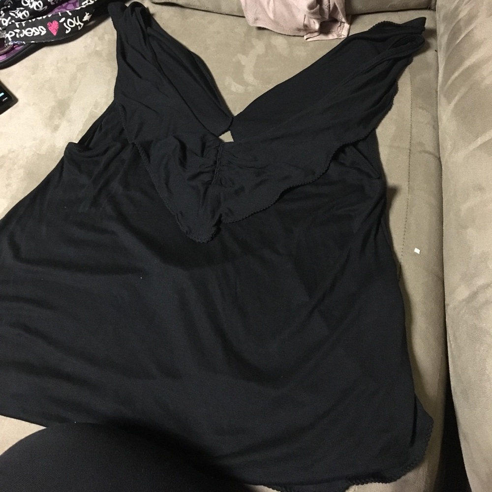 Black tank top