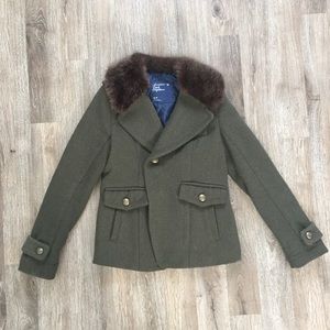 Army Green American Eagle Coat