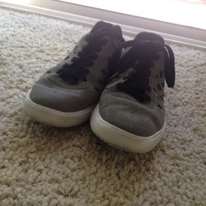Grey sneakers