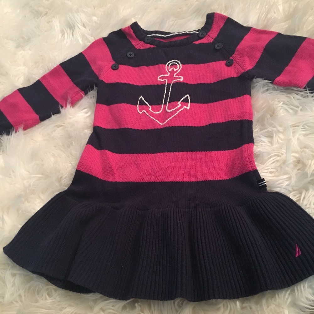 💗SOLD💗Nautica Pink and Blue  Sweater Dress