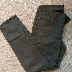 Old Navy olive Rockstar jeans
