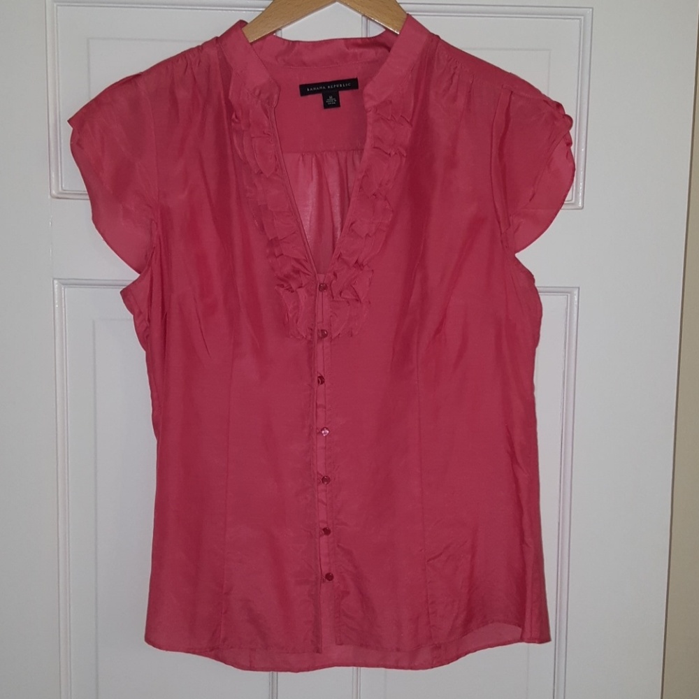 Salmon pink blouse