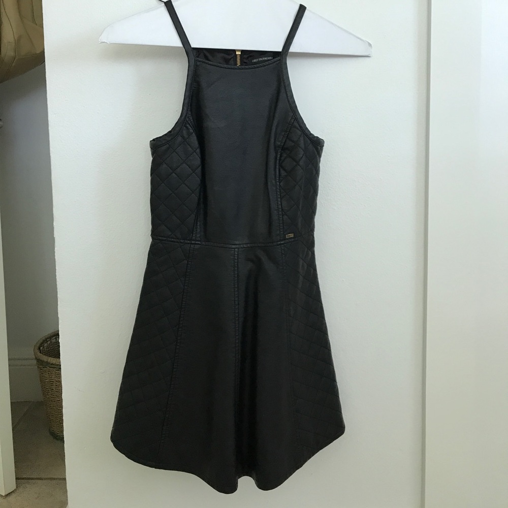 Black pleather dress