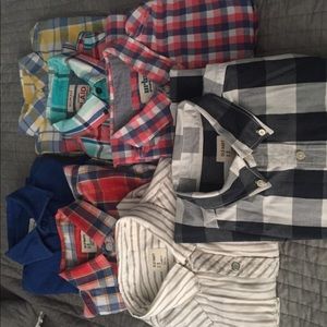 Lot of 7 Mens Small/Medium Buttondown Old Navy