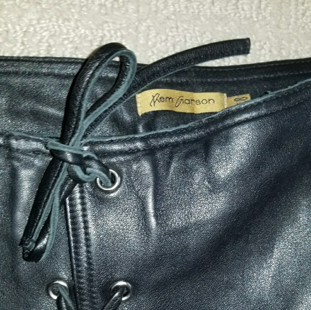 100% leather pants