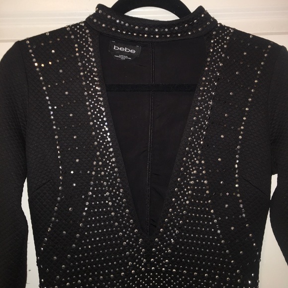 SOLD ON CURSTY Beautiful Studded Bebe dress - Picture 4 of 6