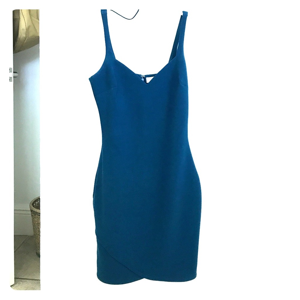 Blue bodycon dress