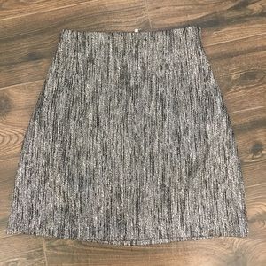 HM black and silver high waisted skirt