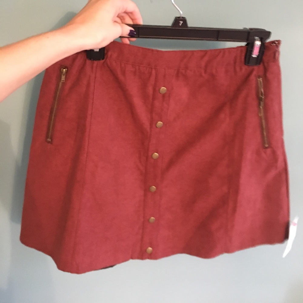Red skirt