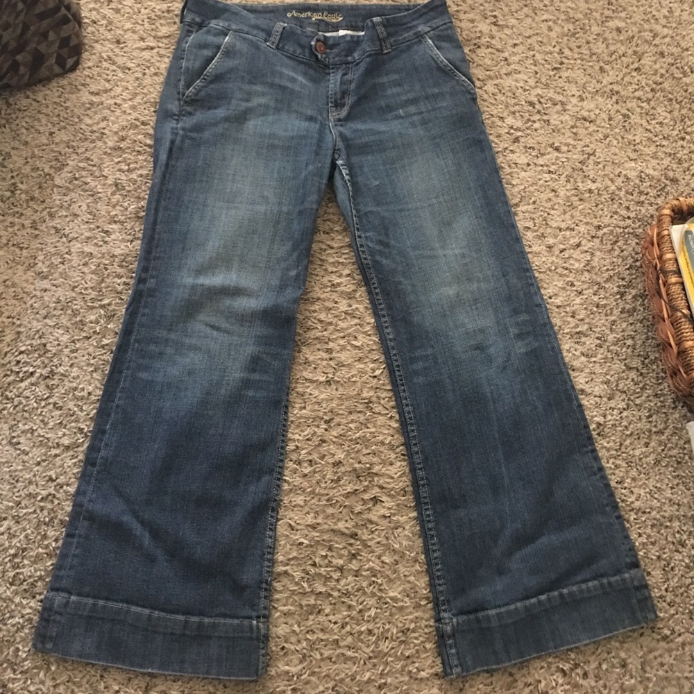 American Eagle wide leg jeans