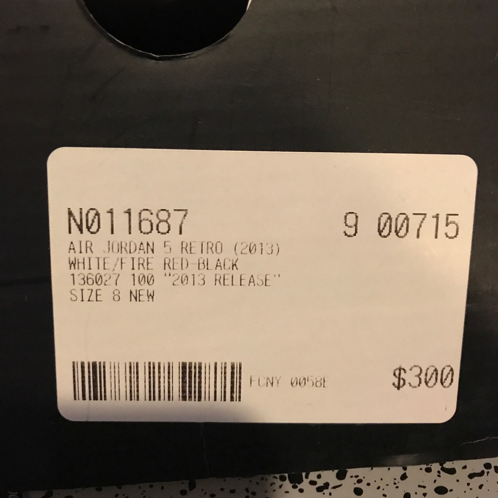 Jordan Retro 5 Fire Reds - Picture 5 of 5