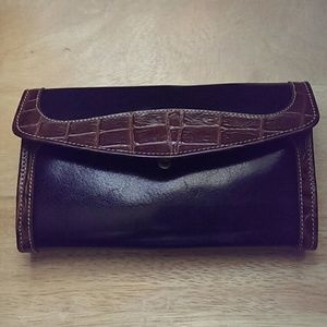 Authentic Brahmin Wallet Leather good condition