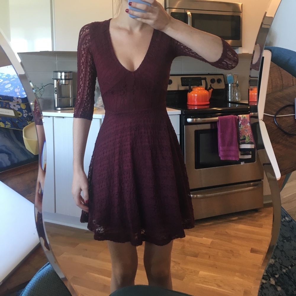Lush maroon dress