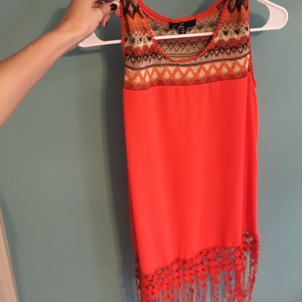 Orange tank top