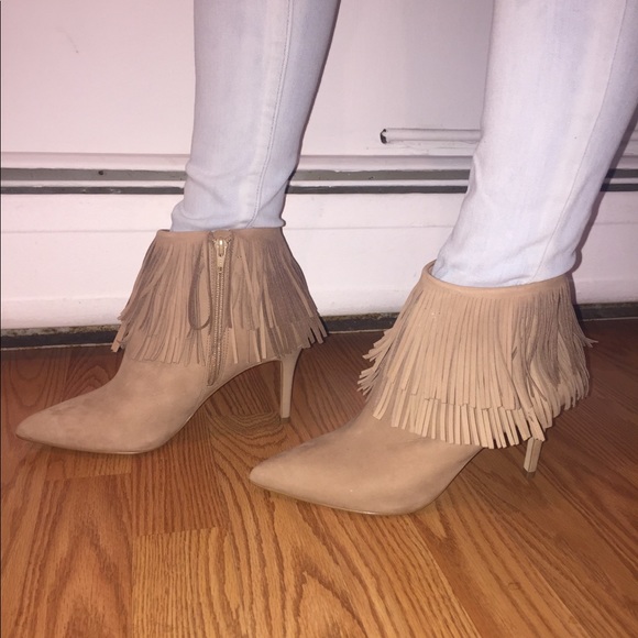 Brian Atwood suede fringe booties - NEW! - Picture 6 of 8