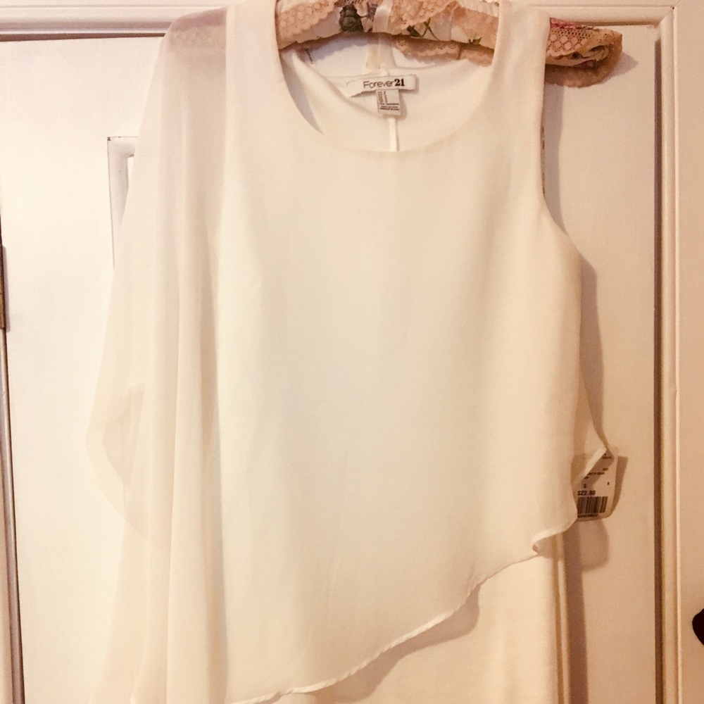 Forever 21 white cotton dress