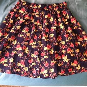 Floral Flowy Skirt