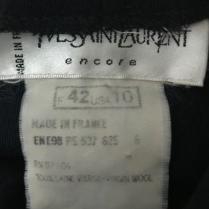 Vintage Yves Saint Laurent Wool Work Pants size10