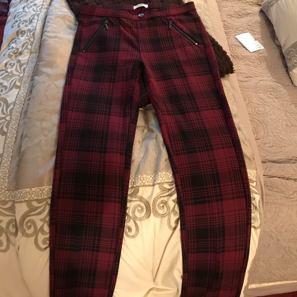 Plaid jeggings