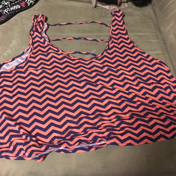 Blue and Orange tank top - Picture 1 of 2