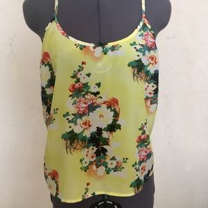 Fun floral cutout tank