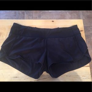 Black Lululemon Speed Short