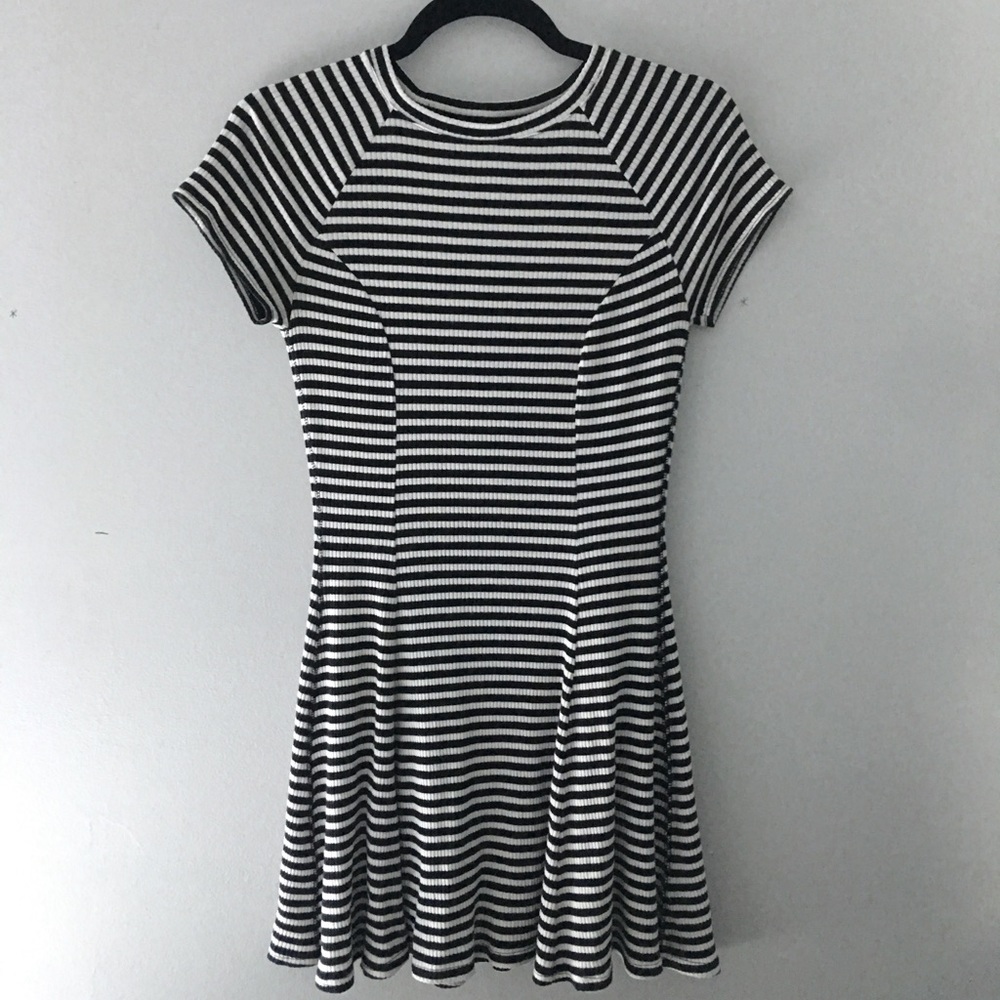 Black and White Stripped Dress