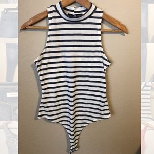 Striped bodysuit