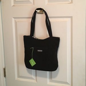 NWT Vera Bradley Bucket Tote in Classic Black