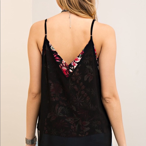 Layered floral with black sheer shirt duo - Picture 7 of 8
