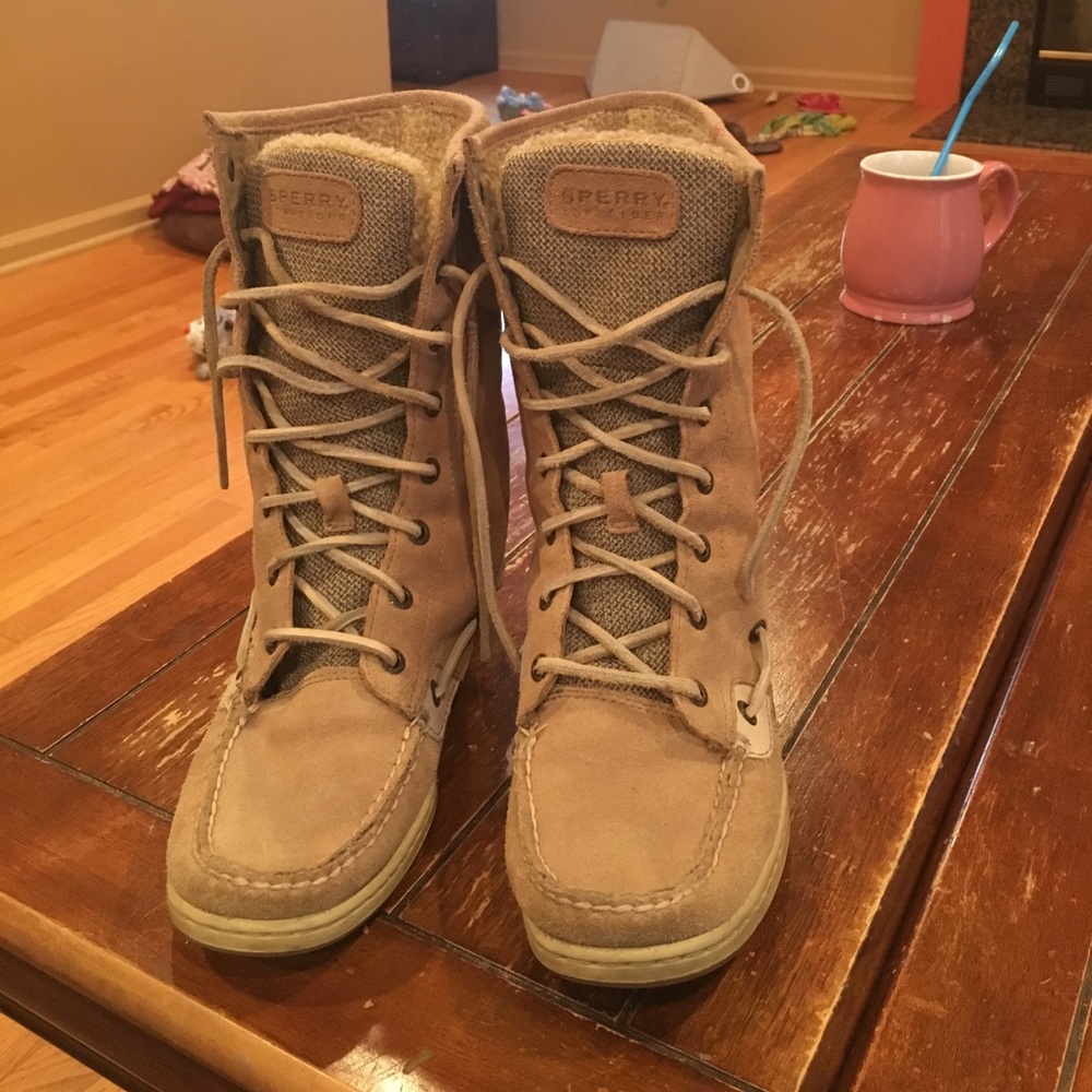 Sperry Top Sider Hi tops.