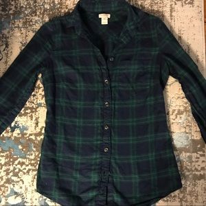 J Crew Navy Fall Flannel