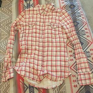 Western plaid button down