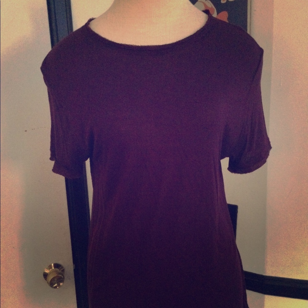 Lanvin eggplant color top