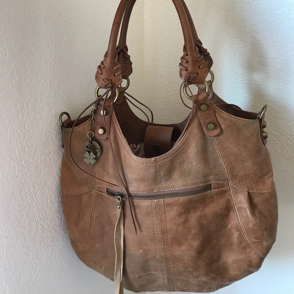 Brown Leather Lucky Brand Handbag