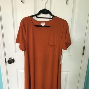 L NWT Lularoe Carly burnt orange