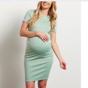 PinkBlush Mint Maternity Dress