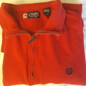 CHAPS Men's 1/4 Zip Sweater Pullover Cotton 2XB