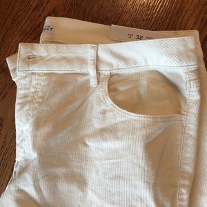 Loft curvy/skinny ivory cords