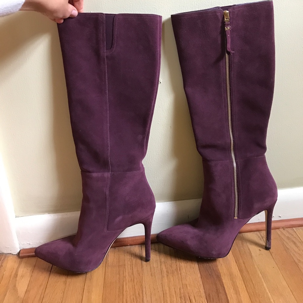 Michael Kors suede heeled high boots