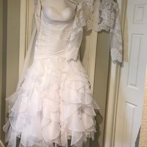 Wedding dress with bolero jacket
