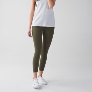 Lululemon High Times 7/8 Pants - fatigue green
