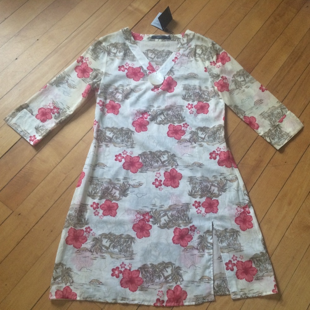 NWT! Spain'Cortefiel'Romantic Shell Beach dress