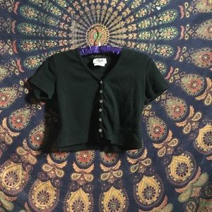 Cropped button down