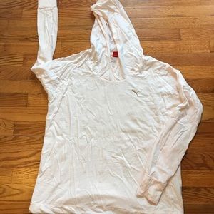 Splatter print puma hoodie