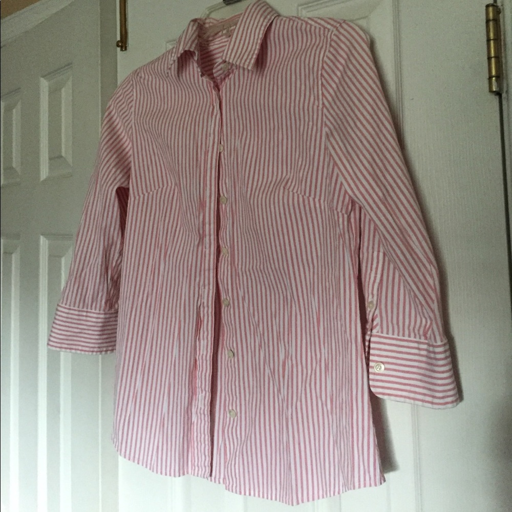 J. CREW Size S 3/4 Sleeve Button Down Shirt